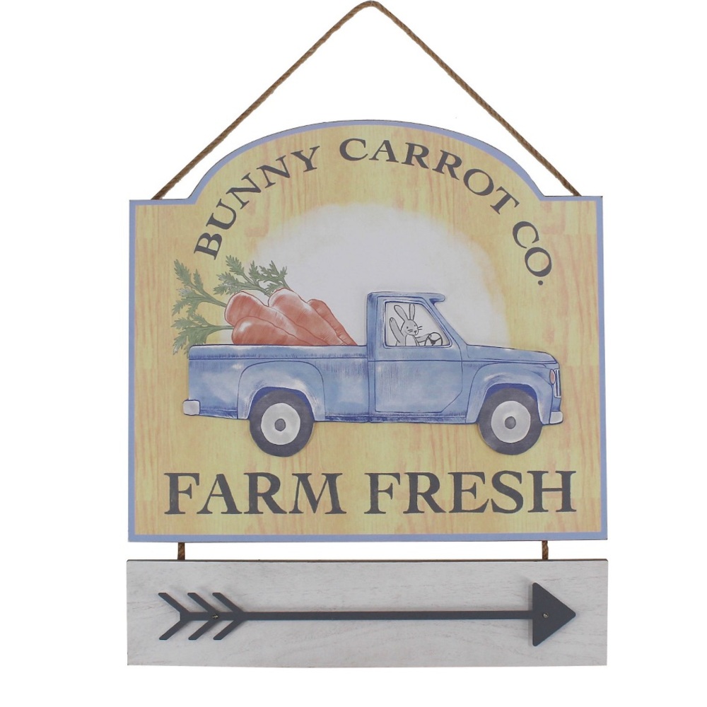 Farm Fresh Wall Decor - Blue and White